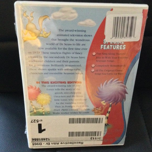 Dr. Seuss Animated Televised Classic The Lorax (DVD, 2003, Universal) Sealed - Picture 2 of 4